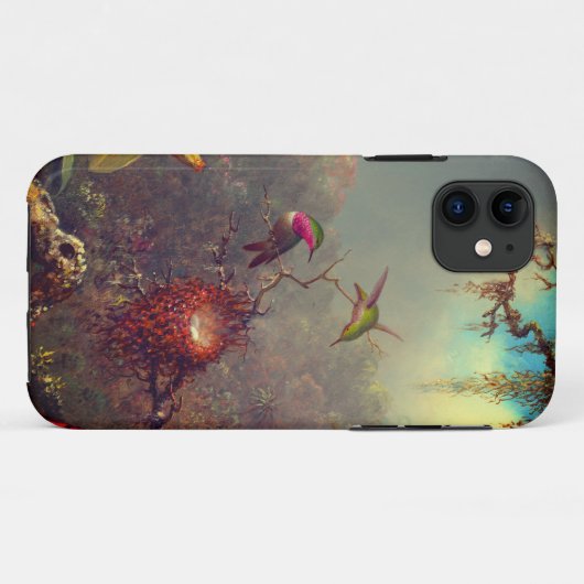 Cattleya Orchid en drie kolibries kop Case-Mate iPhone Case (Achterkant (horizontaal))