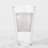 Cattleya Orchid en drie kolibries kop Glas (Achterkant)