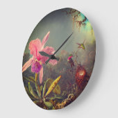 Cattleya Orchid en drie kolibries kop Grote Klok (Hoek)