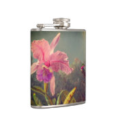 Cattleya Orchid en drie kolibries kop Heupfles (Rechts)