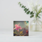 Cattleya Orchid en drie kolibries kop Informatiekaartje (Staand voorkant)