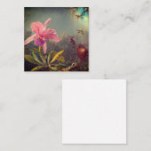 Cattleya Orchid en drie kolibries kop Informatiekaartje (Voorkant / Achterkant)