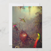 Cattleya Orchid en drie kolibries kop Save The Date (Voorkant)