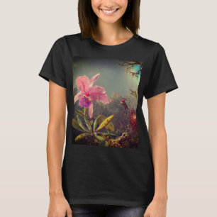 Cattleya Orchid en drie kolibries kop T-shirt