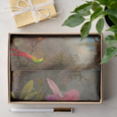 Cattleya Orchid en drie kolibries kop Tissuepapier (Geschenk)