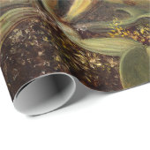 Cattleya Orchid en drie kolibries op kop Cadeaupapier (Rol Hoek)