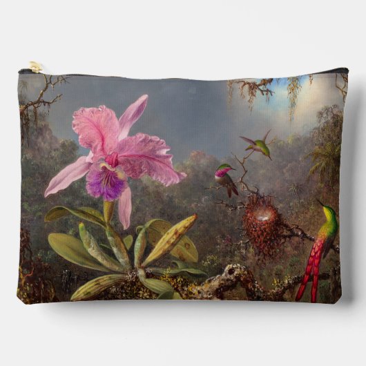 Cattleya Orchid en drie kolibries op kop Etui (Voorkant)