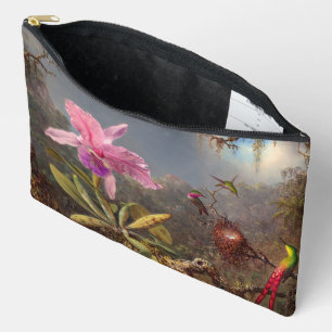 Cattleya Orchid en drie kolibries op kop Etui