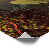 Cattleya Orchid en drie kolibries op kop Poster (Hoek)