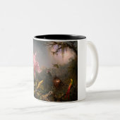 Cattleya Orchid en Three Hummingbird (Heade) Tweekleurige Koffiemok (Voorkant rechts)