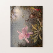 Cattleya Orchid en Three Hummingbird Legpuzzel (Verticaal)