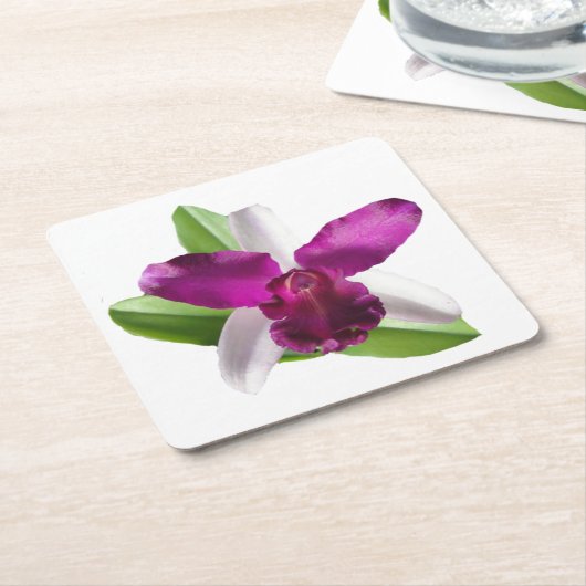 Cattleya Orchid Flower Kartonnen Onderzetters (Schuin)