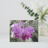 Cattleya Orchid Liefde en Vriendschap Briefkaart (Staand voorkant)