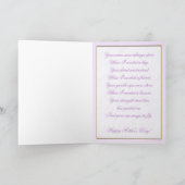 Cattleya Orchid Moederdag Wenskaart Kaart (Binnen)