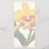 Cattleya Orchid Orchidglade Orchid Wedding Menu (Achterkant)