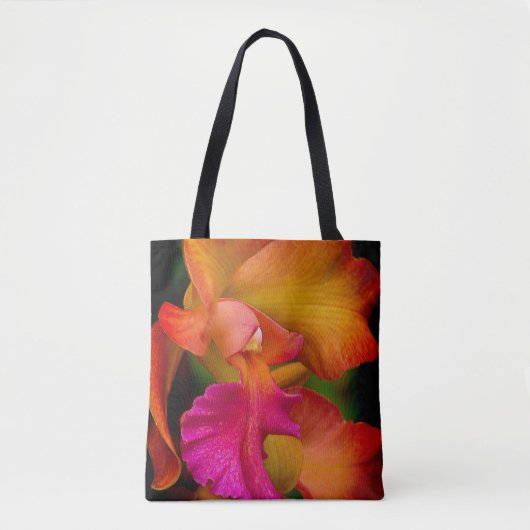 Cattleya Orchid Portrait Tote Bag (Voorkant)