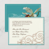 Cattleya Orchid taupe brown - Ontvang uitnodigt Kaart (Voorkant / Achterkant)