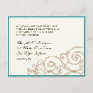 Cattleya Orchid taupe brown - Ontvang uitnodigt Kaart