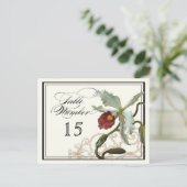 Cattleya Orchid taupe - Tafel Plaatskaart Nummers Briefkaart (Staand voorkant)