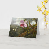 Cattleya Orchid, Two Hummingbird and a Beetle Kaart (Gele Bloem)