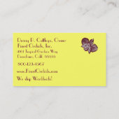 Cattleya Orchid Visitekaartjes (Achterkant)