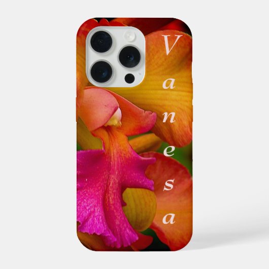 Cattleya Orchidee Portret iPhone Hoesje (Achterkant)