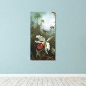 Cattleya orchidee verpakt Canvas Afdruk (Insitu (Houten vloer))