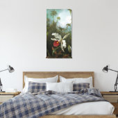 Cattleya orchidee verpakt Canvas Afdruk (Insitu (Slaapkamer))
