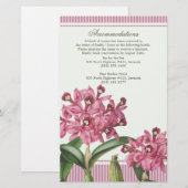 Cattleya Pink Orchid Wedding Directions (Voorkant / Achterkant)