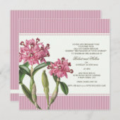 Cattleya Pink Orchid Wedding Uitnodiging (Voorkant / Achterkant)