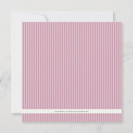 Cattleya Pink Orchid Wedding Uitnodiging (Achterkant)