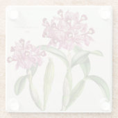Cattleya skinneri door Bateman Orchid Print Glazen Onderzetter (Achterkant)