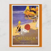"Cattolica" Italiaans reisposter Briefkaart (Voorkant)