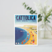 Cattolica Italy vintage reisje Briefkaart (Staand voorkant)