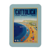 Cattolica strand Italiaans reizen adverteren Magneet (Verticaal)