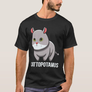 Cattopotamus Mooie Kat Nijlpaard Hybride Dier Graf T-shirt