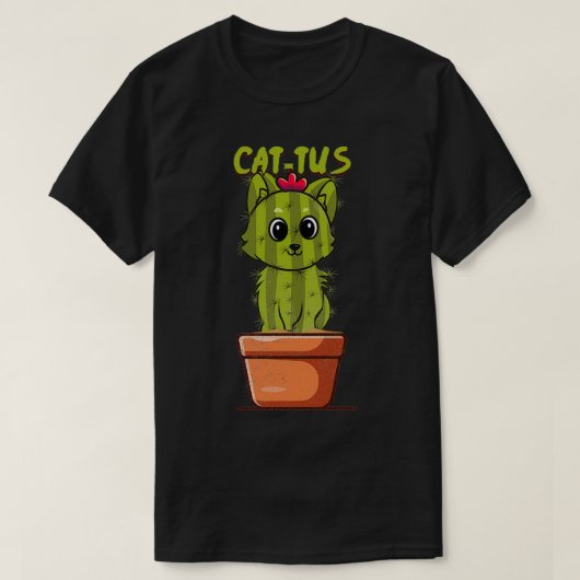 CatTus Cactus Gardening Succulent Plant Lover T-shirt (Design voorkant)