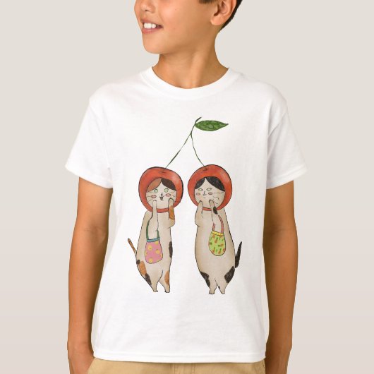 Catty Cherries T-shirt (Voorkant)