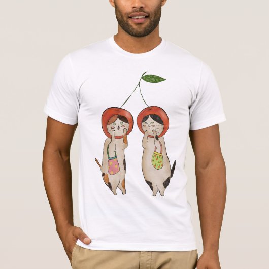 Catty Cherries T-shirt (Voorkant)