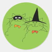 Catty Halloween Sticker (Voorkant)