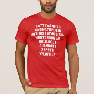 Cattywampus, Onomatopoeia, Anti-Disestabementari T-shirt