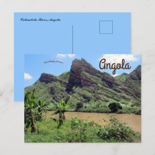 Catumbela rivier in Angola Briefkaart (Voorkant / Achterkant)