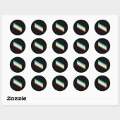 Catumet LGBTQ Pride Disability Pride Flag - Uniad Ronde Sticker (Vel)