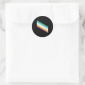 Catumet LGBTQ Pride Disability Pride Flag - Uniad Ronde Sticker (Tas)