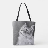 Caturday Canvas tas (Achterkant)
