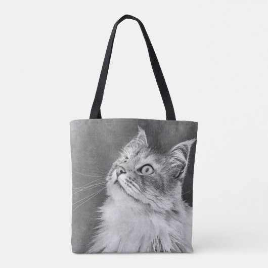Caturday Canvas tas (Achterkant)