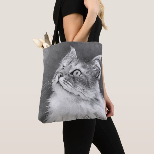 Caturday Canvas tas (Dichtbij)