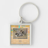 Caturday Conga Line Sleutelhanger (Voorkant)