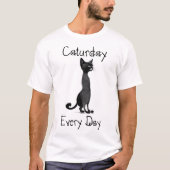 Caturday T-shirt (Voorkant)