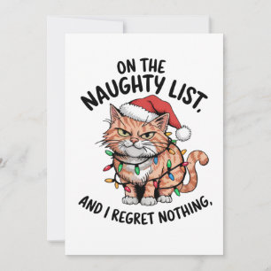 Catusliefhebber Geschenk Op De Stoute Lijst Kaart